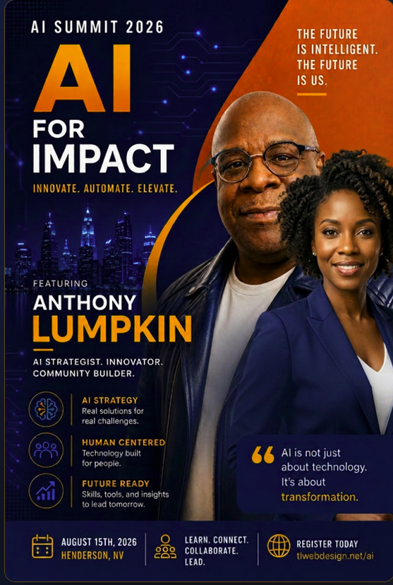 AI Summit 2026 — AI For Impact, featuring Anthony Lumpkin, Henderson NV, August 15, 2026